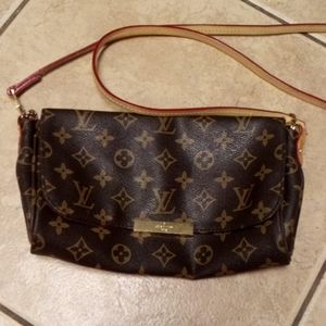 Louis Vuitton Favorite Handbag Monogramm Canvas MM Brown